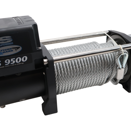 Aanhangwagendirect Elektrische lier 3500 kg  - 28 meter staalkabel inclusief haak en kabelrollen