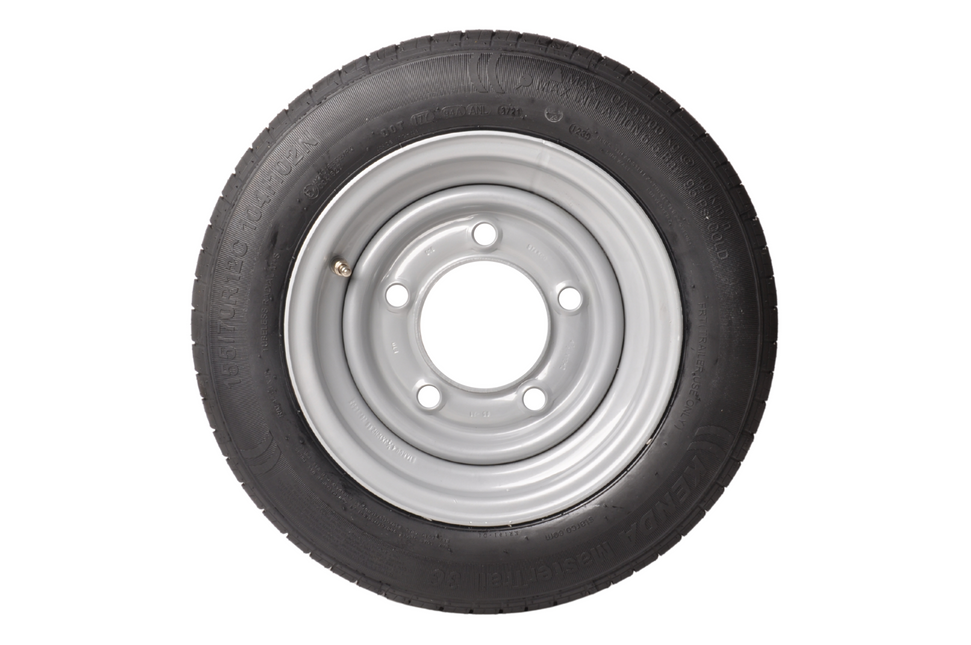 Aanhangwagendirect Ifor Williams - 195/60R12C - band + velg -  900 kg maximaal draagvermogen - steekmaat 5x165,1 - 114,6 mm naafdiameter