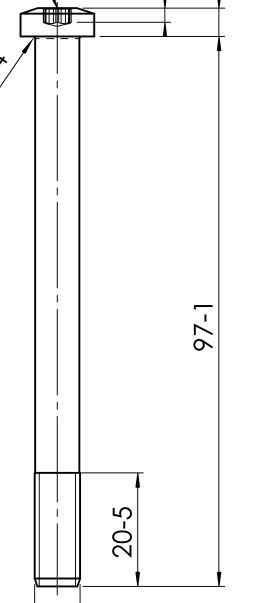 AL-KO Torxbout - M8x97 mm - geschikt voor de AL-KO AKS2004