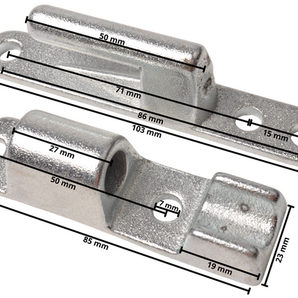 Anssems Anssems basic scharnier - standaard gebruikt op Anssems aanhangwagen