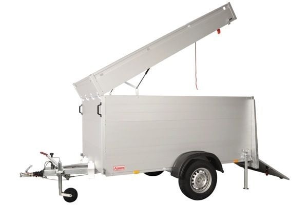 Anssems Anssems GTB 750 VT2 HT gesloten aanhanger - 750 kg bruto laadvermogen - 211x126x118 cm laadoppervlak - geremd - inclusief deksel, achterklep en gemonteerde steunpoten