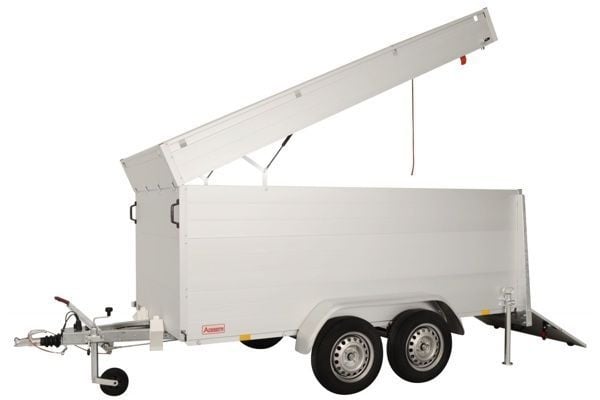 Anssems Anssems GTT 1500 VT2 HT gesloten aanhanger - 1500 kg bruto laadvermogen - 301x126x118 cm laadoppervlak - geremd - inclusief deksel en achterklep