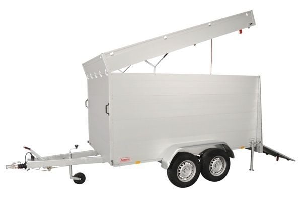 Anssems Anssems GTT 2500 VT3 HT gesloten aanhanger - 2500 kg bruto laadvermogen - 301x151x153 cm laadoppervlak - geremd - inclusief deksel en achterklep