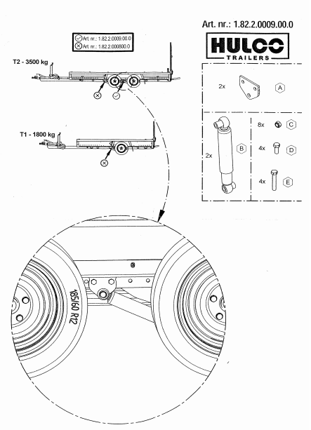 Anssems Hulco MEDAX/TERRAX schokbrekers 1800 kg - as 2