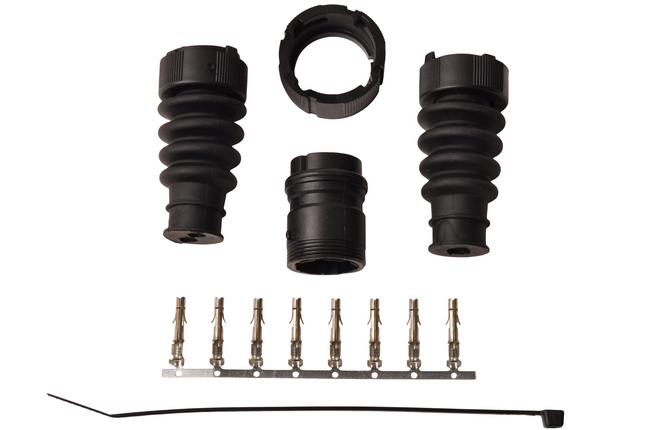 Aspock Aspock connector links - 8 pins/aderig - geel