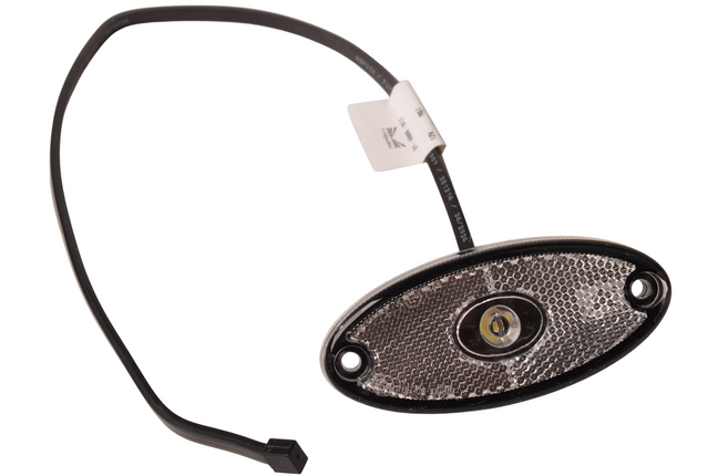 Aspock Aspock Flatpoint 2 - 12V- witte markeringslamp - connector aansluiting 50 cm DC kabel - LED