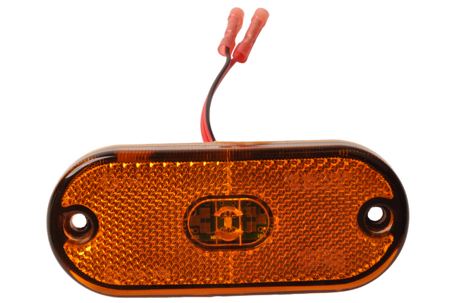 Aspock Aspock Flatpoint 3 - oranje/gele markeringslamp - 2-Aderige kabel met doorverbinders - LED