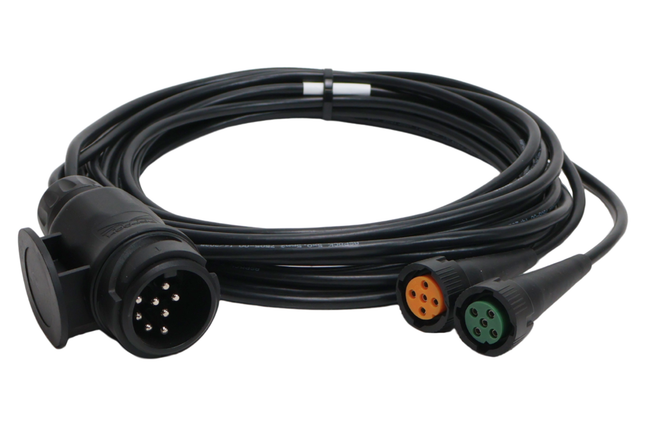 Aspock Aspöck hoofdkabel - 4 meter - 13 polig - 2x 5 polige connector