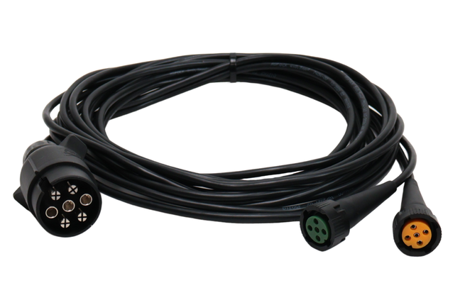 Aspock Aspöck hoofdkabel - 4 meter - 7 polig - 2x 5-polige connector