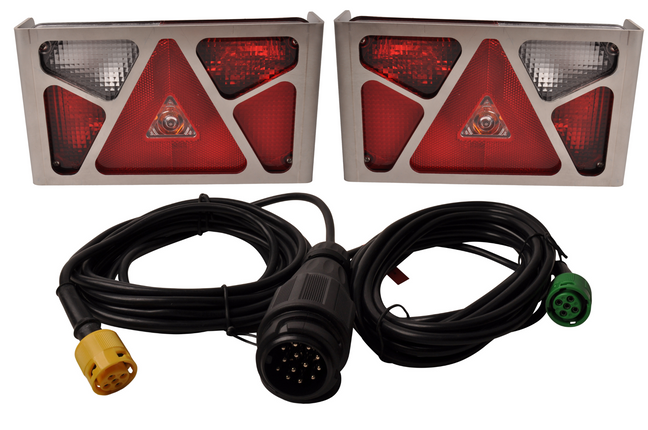 Aspock Verlichtingsset - Aspock Multipoint 5 - 13 polig - incl. RVS beschermrekken