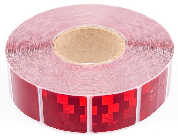 Avery 50 meter reflecterende tape voor zachte ondergrond - rood