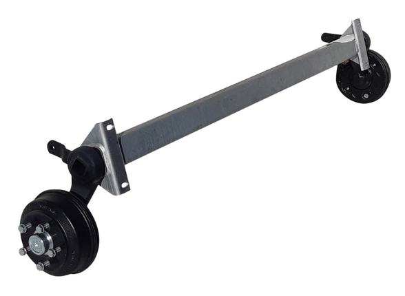 BPW Geremde torsie as - 1350 kg - padmaat 1200 mm - flensmaat 1650 mm - 5 gats