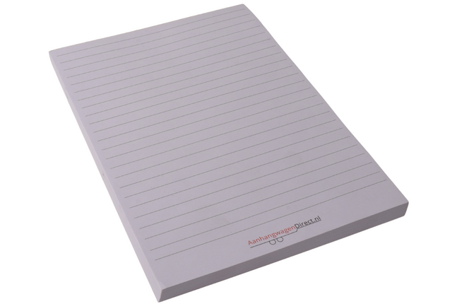 Cantonal Aanhangwagendirect.nl kladblok - A5 formaat