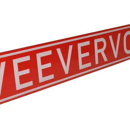 Cantonal Aluminium bord veevervoer - 680x115 mm