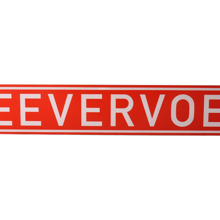 Cantonal Aluminium bord veevervoer - 680x115 mm