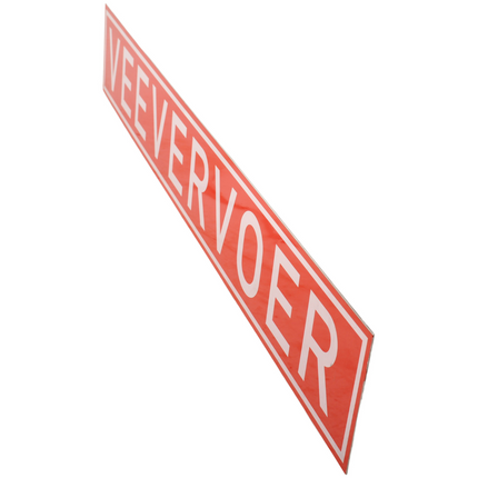 Cantonal Aluminium bord veevervoer - 680x115 mm