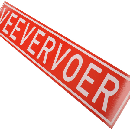 Cantonal Aluminium bord veevervoer - 680x115 mm