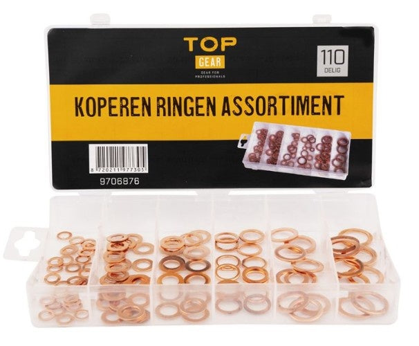 Cantonal Assortiment koperen ringen 110-delig