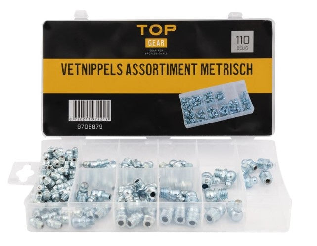 Cantonal Assortiment vetnippels metrisch 110 delig