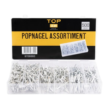 Cantonal Assortimentsdoos met popnagels - 500 delig
