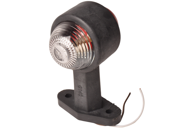 Cantonal Breedtelicht rood/wit 120 mm recht