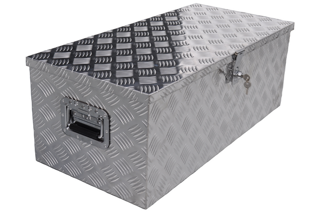 Cantonal Disselkist aluminium traanplaat 840x400x310 mm - vlinderslot