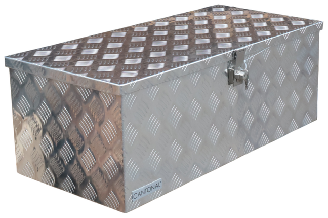 Cantonal Disselkist aluminium traanplaat 840x400x310 mm - vlinderslot