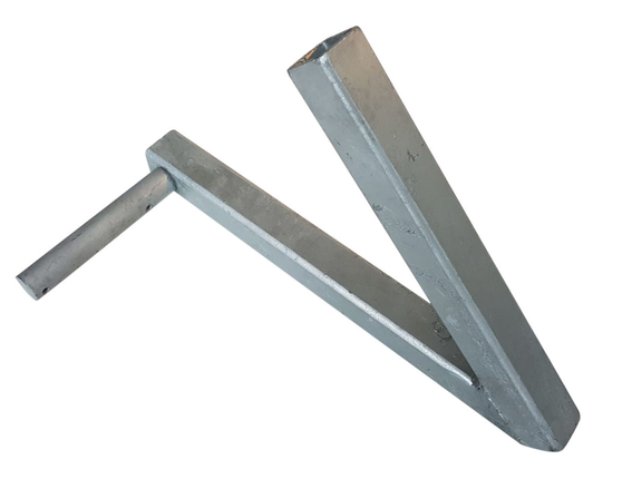 Cantonal Enkelzijdige steun/centreerpoot voor boegrol - links