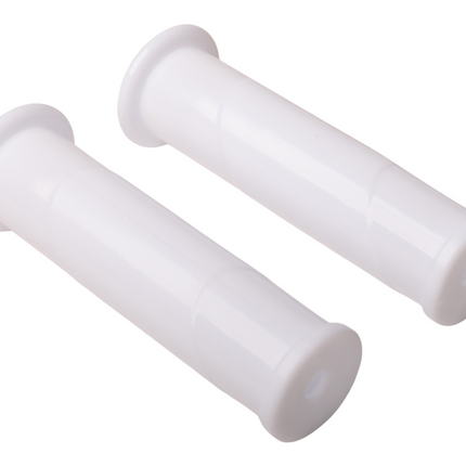 Cantonal Fort witte kruiwagen handvatten - hard rubber - binnen diameter circa 30 mm - set van 2 stuks
