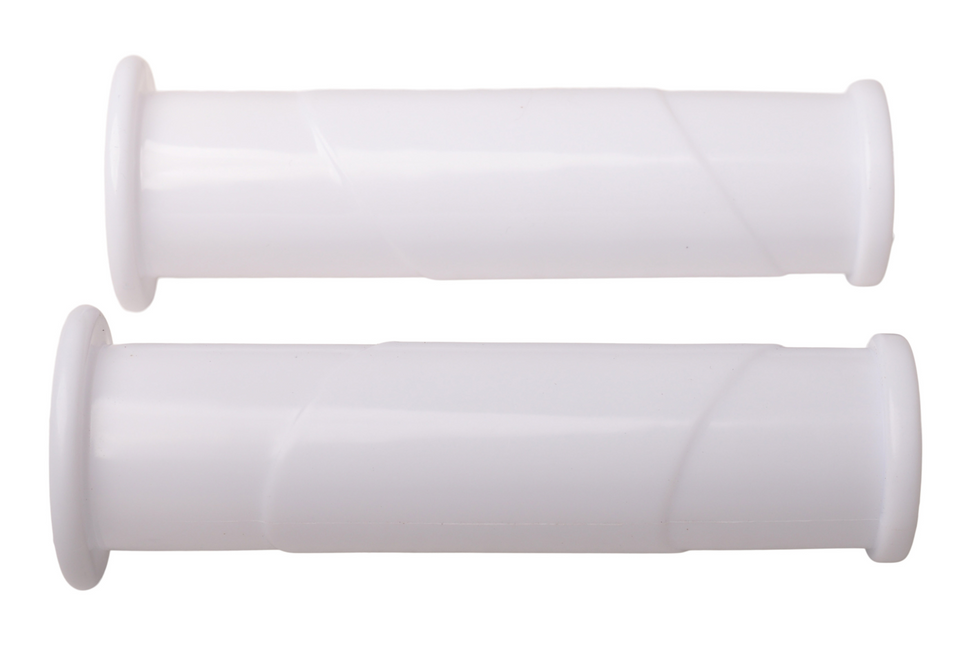 Cantonal Fort witte kruiwagen handvatten - hard rubber - binnen diameter circa 30 mm - set van 2 stuks