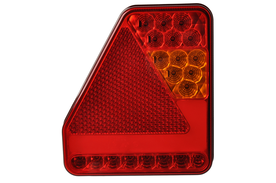 Cantonal Glotrac LED achterlicht links - 208x188x40 mm - inclusief mistlamp en driehoekreflector