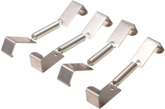 Cantonal HA-CLIP klemset met veren - geschikt voor bevestiging van groene kentekenplaat