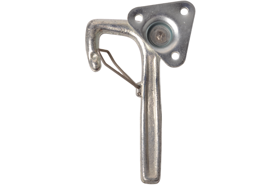 Cantonal Haaksluiting LINKS klein type 1 met veer (kleine bevestigingsplaat)