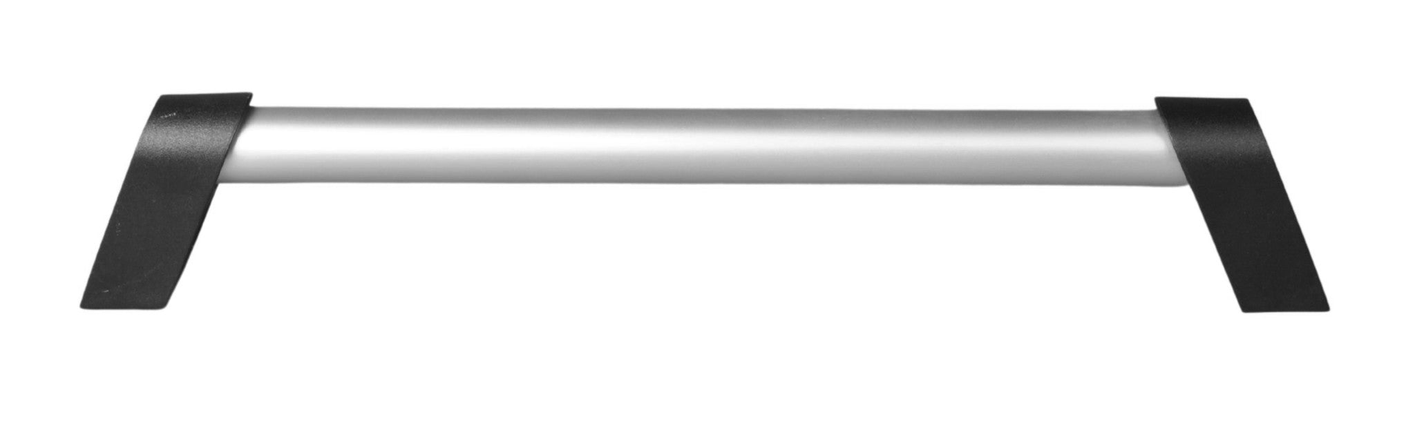 Cantonal Handvat aluminium 300x20 mm - zilver/ zwart
