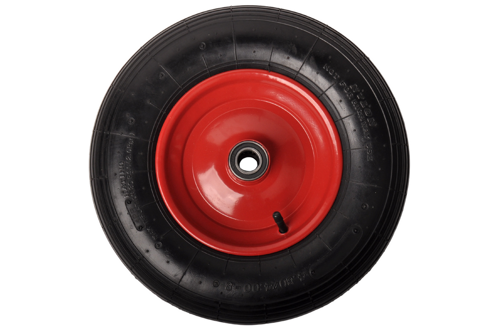 Cantonal Heavy duty  kruiwagenwiel 4.00-8 - stalen rode velg - 220 kg