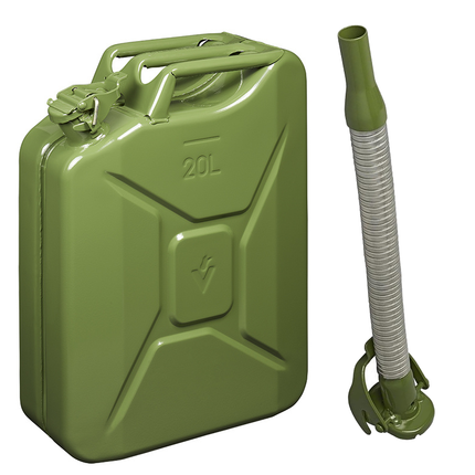Cantonal Jerrycan 20 liter -flexibele schenktuit 20 mm - perfect voor opslag van brandstof