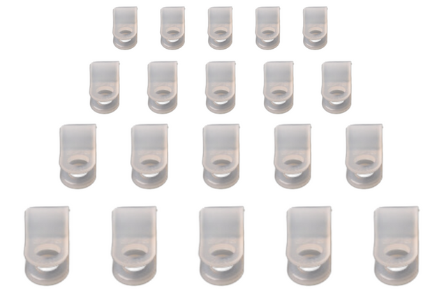 Cantonal Kabelbeugel (4,8 mm) voor bevestiging verlichtingskabel - 20 stuks