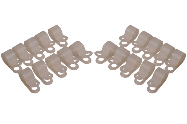 Cantonal Kabelbeugel (9,5mm binnen dm) voor bevestiging verlichtingskabel - 20 stuks