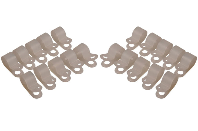 Cantonal Kabelbeugel (9,5mm binnen dm) voor bevestiging verlichtingskabel - 20 stuks