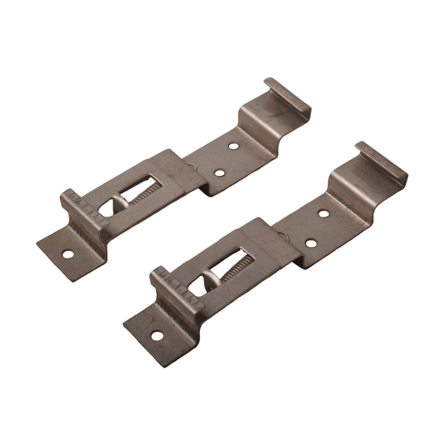 Cantonal Kentekenplaat klemmen voor aanhangers en caravans - RVS (2 stuks)