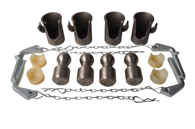 Cantonal Kipperscharnierset voor 3-zijdige kipper