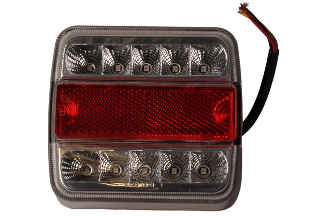 Cantonal LED achterlicht klein formaat links 100x100x35 mm