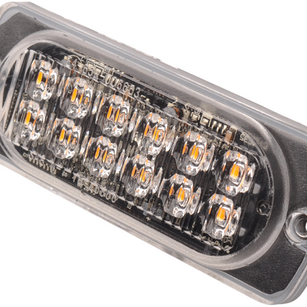 Cantonal LED noodlicht oranje - afmetingen 113x42x12 mm - 12 leds