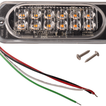 Cantonal LED noodlicht oranje - afmetingen 113x42x12 mm - 12 leds