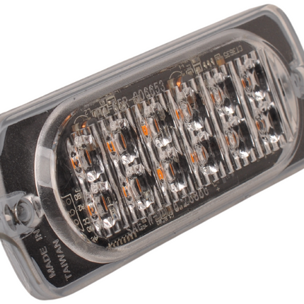 Cantonal LED noodlicht oranje - afmetingen 113x42x12 mm - 12 leds
