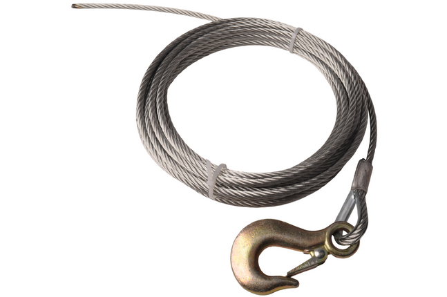 Cantonal Lierkabel met haak (4 mm x 8,5 meter)