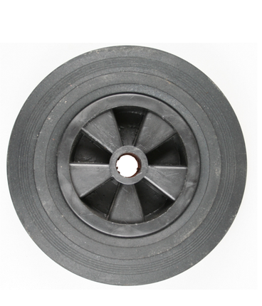 Cantonal Losse kunststof velg met Hard rubberen wiel 200 x 50. Past op neuswiel met buis van 48mm doorsnee.