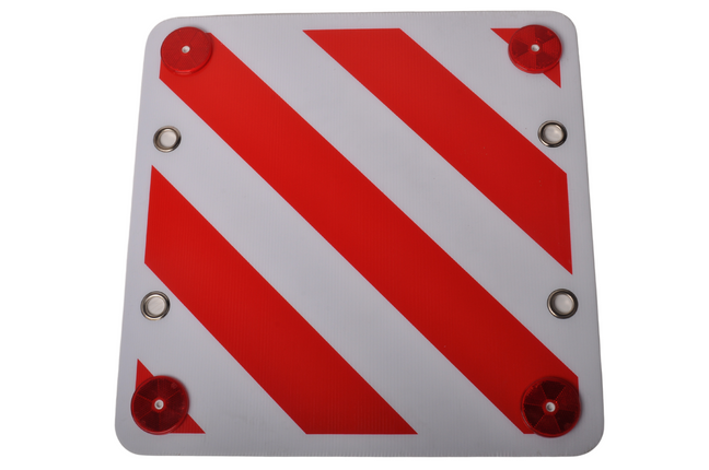 Cantonal Markeringsbord uitstekende lading 50x50 cm - FOAM - inclusief reflectoren