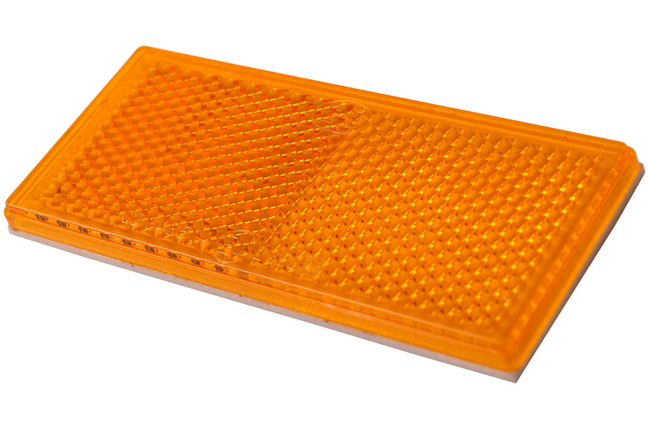 Cantonal Oranje/gele reflector 82x36 mm zelfklevend - 343767