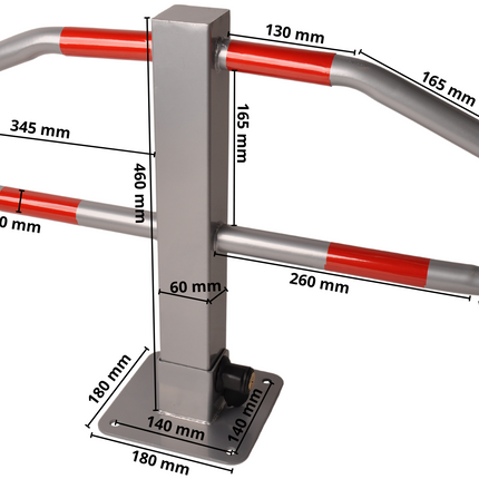 Cantonal Parkeerbeugel - 465x750 mm - inclusief reflecterende tape